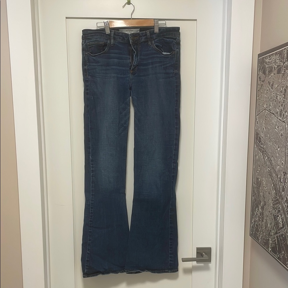 Abercrombie & Fitch Blue Flare Wide Leg Jeans - 30